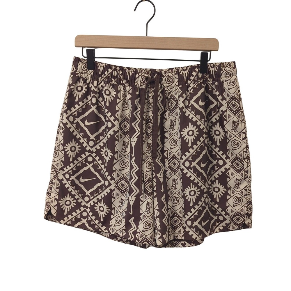 Nike‎ Swim Trunks Brown Tribal size Large